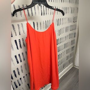 Orange double layered dress